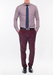 Pánské kalhoty formal slim, barva vínová
