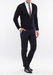 Pánské kalhoty formal slim, barva černá