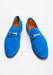 Pánská kožená obuv informal , barva modrá