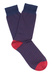 Ponožky informal , barva modrá, červená