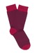 Ponožky casual , barva červená