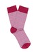 Ponožky casual , barva červená