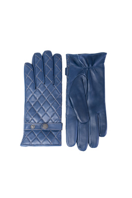 Prošívané kožené rukavice S drukem Prošívané kožené rukavice S drukem