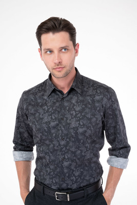 Strečová košile V přiléhavém střihu Strečová košile V přiléhavém střihu