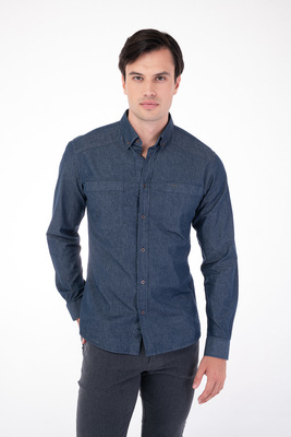 Bavlněná košile V pohodlném střihu Bavlněná košile V pohodlném střihu