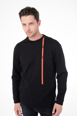 Bavlněná mikina V pohodlném střihu Bavlněná mikina V pohodlném střihu