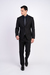 Černý strečový oblek Ve volném střihu Černý strečový oblek Ve volném střihu