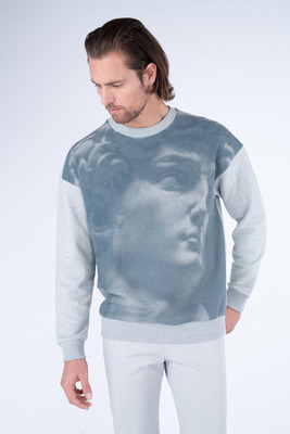 Bavlněná mikina Ve volném střihu Bavlněná mikina Ve volném střihu