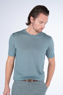 Bavlněné triko s kašmírem V pohodlném střihu Bavlněné triko s kašmírem V pohodlném střihu