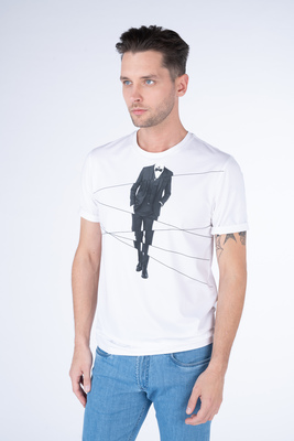 Bavlněné triko V pohodlném střihu Bavlněné triko V pohodlném střihu