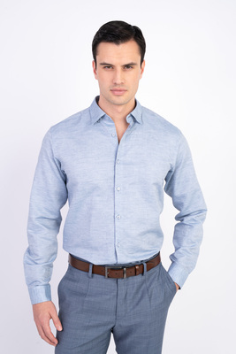 Lněná košile s bavlnou Ve volném střihu Lněná košile s bavlnou Ve volném střihu