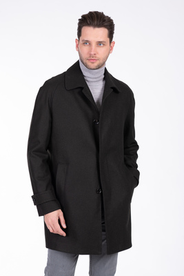 Vlněný raglánový plášť V pohodlném střihu Vlněný raglánový plášť V pohodlném střihu