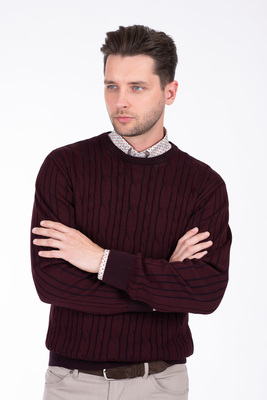 Svetr z merino vlny V pohodlném střihu Svetr z merino vlny V pohodlném střihu