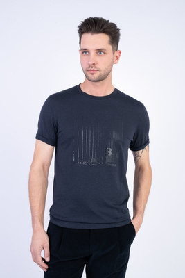 Bavlněné triko s potiskem V pohodlném střihu Bavlněné triko s potiskem V pohodlném střihu