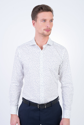 Bavlněná košile se vzorem V pohodlném střihu