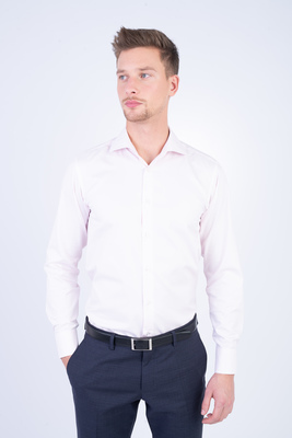 Bavlněná růžová košile V pohodlném střihu Bavlněná růžová košile V pohodlném střihu