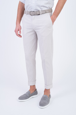 Seersucker kalhoty V uvolněném střihu