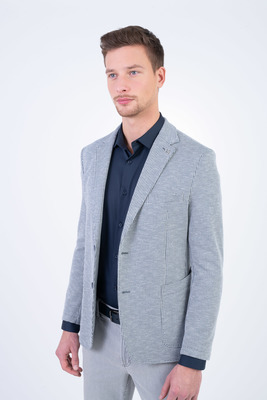 Jersey sako houndstooth V přiléhavém střihu