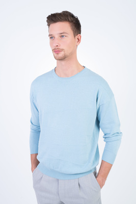 Bavlněný svetr Ve volném střihu