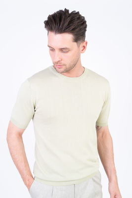 Bavlněný svetr se lnem V pohodlném střihu