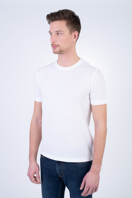 Triko z mercerované bavlny V pohodlném střihu Triko z mercerované bavlny V pohodlném střihu