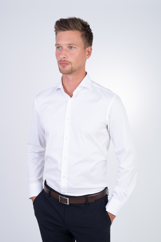 Strečová košile V přiléhavém střihu