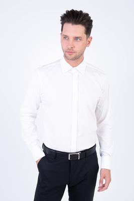 Comfort stretch společenská košile V přiléhavém střihu Comfort stretch společenská košile V přiléhavém střihu