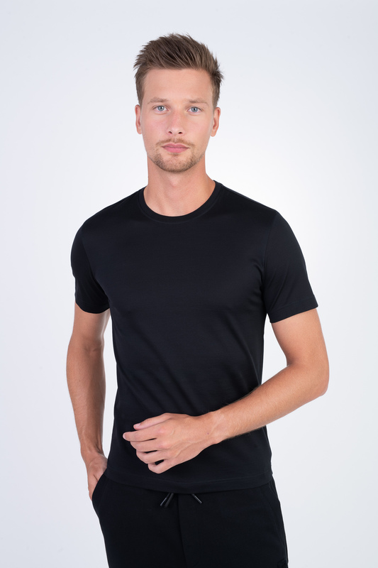 Bavlněné triko V přiléhavém střihu