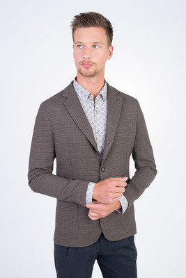 Strečové sako se strukturou V přiléhavém střihu Strečové sako se strukturou V přiléhavém střihu