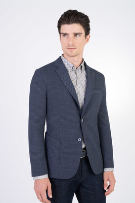 Strečové sako se strukturou V přiléhavém střihu