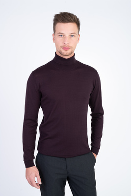 Bavlněný rolák s hedvábím V pohodlném střihu Bavlněný rolák s hedvábím V pohodlném střihu