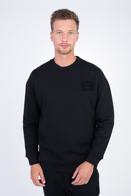 Bavlněná mikina V pohodlném střihu Bavlněná mikina V pohodlném střihu