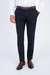 Tmavě modré strečové kalhoty V pohodlném střihu Tmavě modré strečové kalhoty V pohodlném střihu