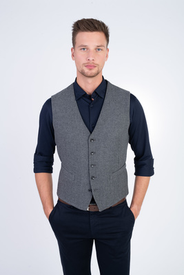 Strečová vesta V přiléhavém střihu Strečová vesta V přiléhavém střihu