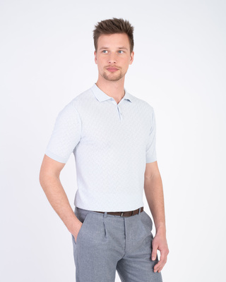 Pletené bavlněné polo V pohodlném střihu
