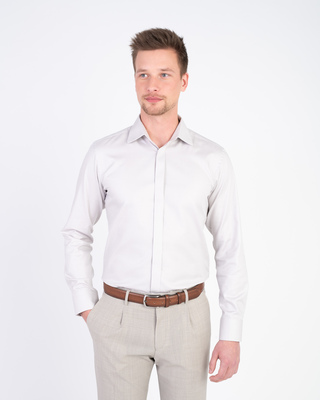 Bavlněná košile se strukturou V přiléhavém střihu