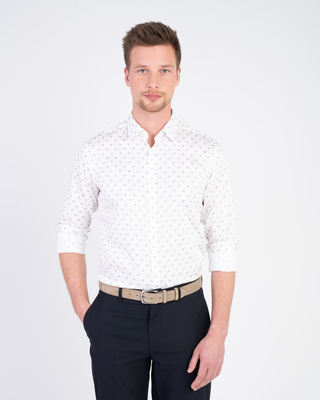 Strečová košile se vzorem V pohodlném střihu