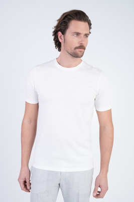 Bavlněné triko s aplikací V pohodlném střihu