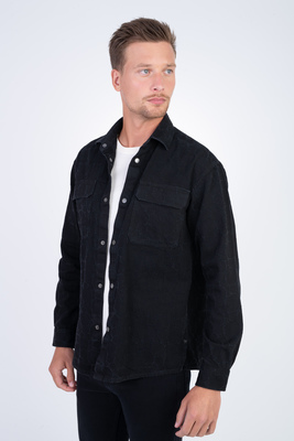 Bavlněná overshirt V pohodlném střihu