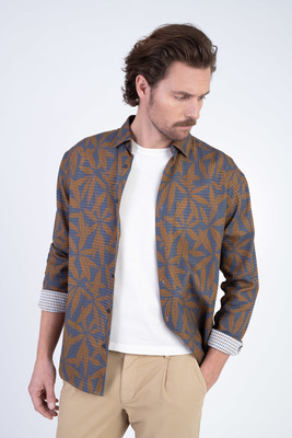 Bavlněná košile se vzorem Ve volném střihu